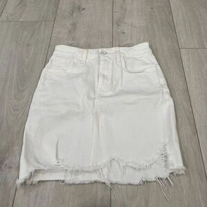 Father’s Daughter demin white skirt size 25